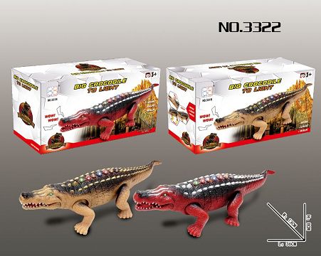 Small electric crocodile (English) electric reptile crocodile with light and sound,