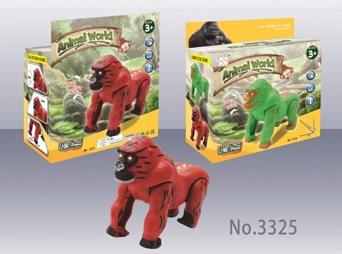 Orangutans (English color box) electric crawling orangutans with light and sound,