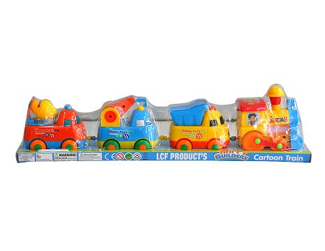 Electric lighting music cartoon engineering vehicle
