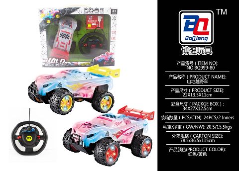 1:18 mountain sport utility vehicle (car shell wheel with light)