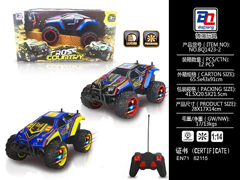 1:14 blister off-road vehicle (wheels with lights).