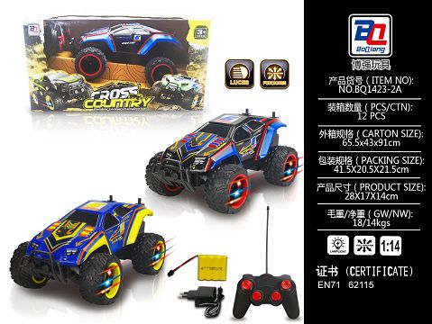 1:14 blister off-road vehicle (with charger and light on wheels)
