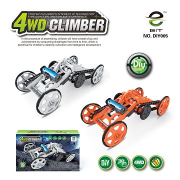 Diy self-contained four-wheel climbing car