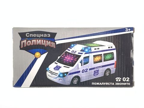 电动万向警车英文歌4D灯光