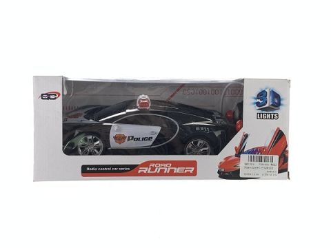 四通3D灯光开门布加迪警车