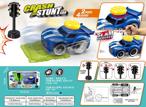 Beat and pressure collision Jumping electric racing suit (with traffic light + barrier plate)