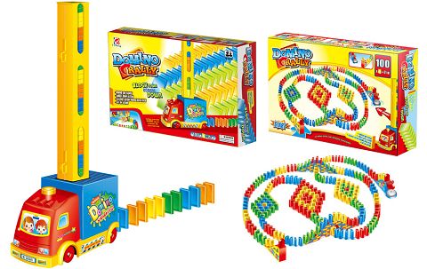 Electric domino and arch bridge