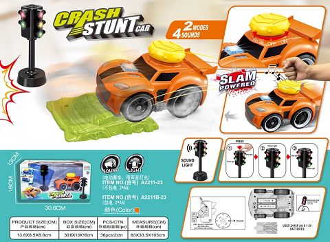 Beat and pressure collision Jumping electric racing suit (with traffic light + barrier plate)