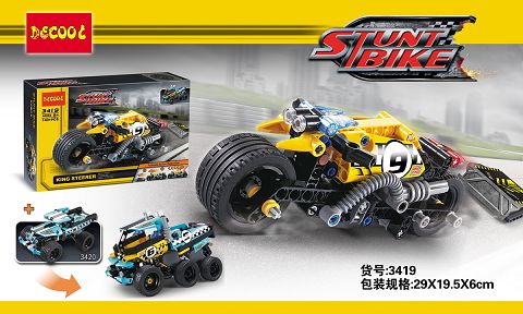 Return stunt motorcycle