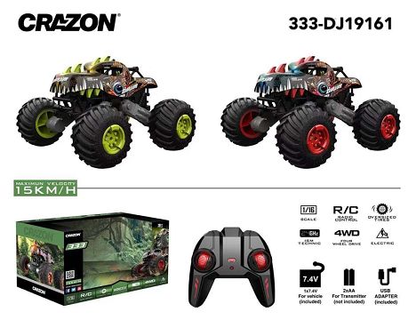 1:16 high speed four drive dinosaur car