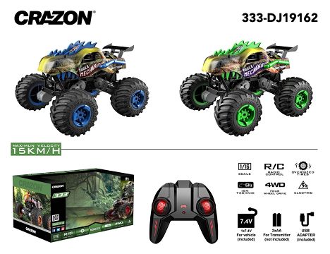 1:16 high speed four drive dinosaur car