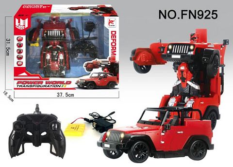 Remote control one-key variant remote control simulation jeep