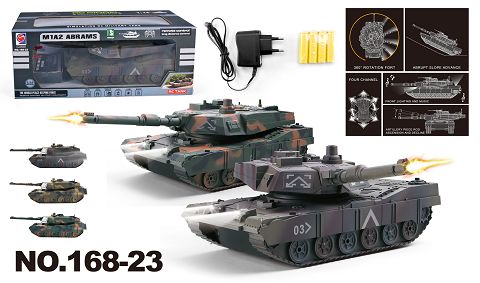 1:24 four-way remote control tank with light and music