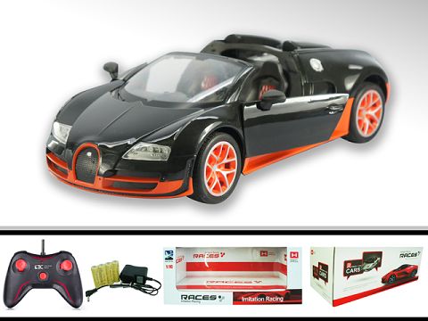 1:16 wutong bugatti convertible door simulation remote control car