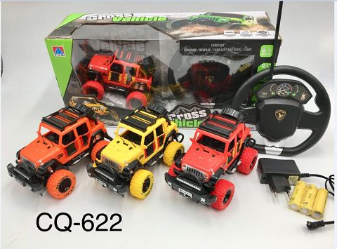 1;32 Suspension steering wheel four-way off-road jeep remote control car LED lights