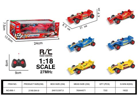 1:18四通方程车