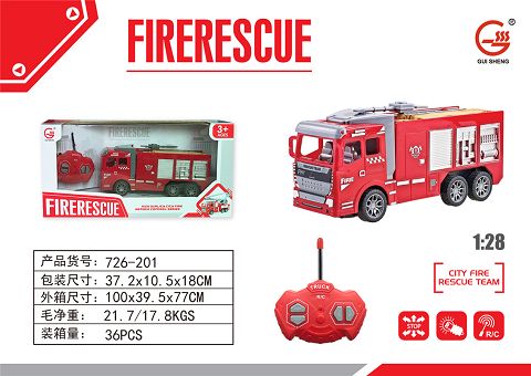 Remote control fire truck