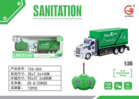 Urban sanitation remote control car