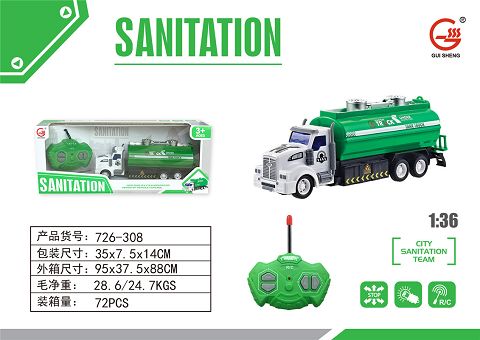 Urban sanitation remote control car