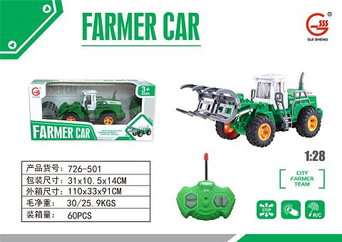 Green farmer remote control car