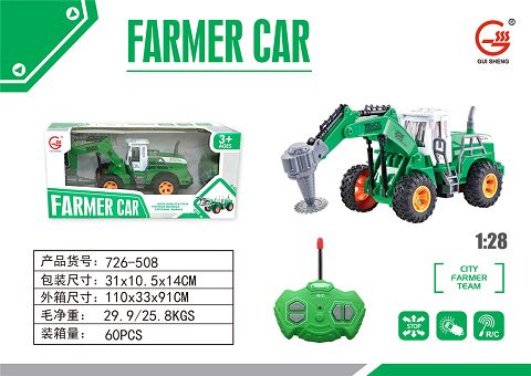 Green farmer remote control car