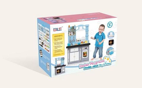 Deluxe multi-functional double-sided combination kitchen (boy version)