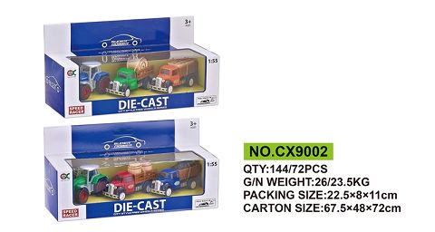 1:55 alloy boomerang farm truck combination