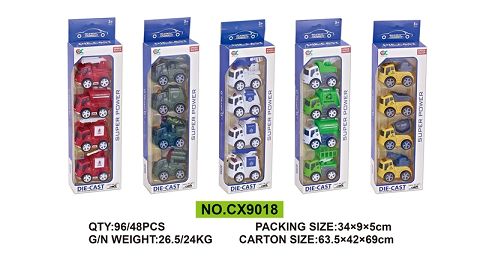 Alloy inertia big wheel Q version car 4