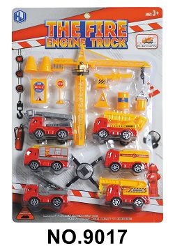 Retroactive fire truck and crane