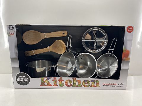 The children cook dinner in the house