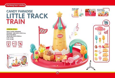 Candy paradise track flower car
