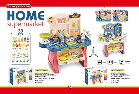 Mini multifunctional supermarket counter