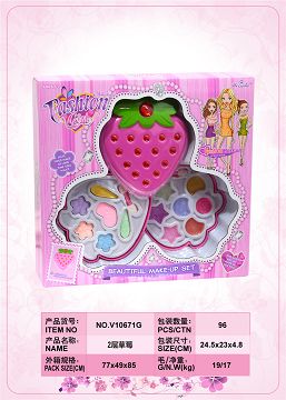 Strawberry layer makeup box