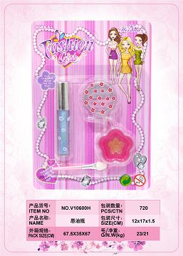 Lip oil bottle makeup combination