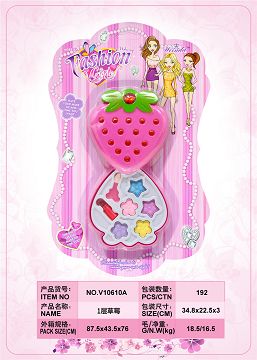 1层草莓化妆品盒