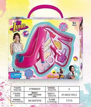 Luna series glass slipper layer cosmetics box (set)