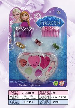 Fashion girl cosmetics combination frozen princess series (four mixed styles)