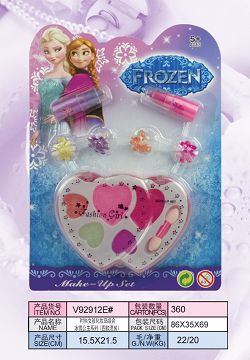 Fashion girl cosmetics combination frozen princess series (four mixed styles)