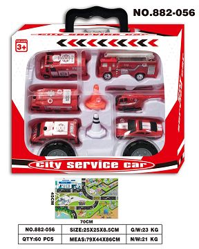 收纳车（配滑行消防车+地图）