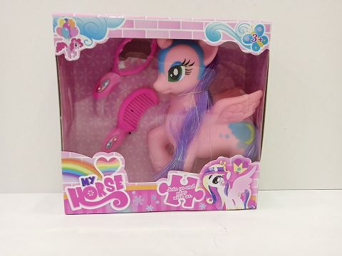 Pony polly with mirror, comb