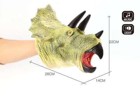 Keep out glue triceratops hand puppet