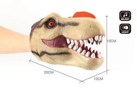 Keep out glue feather king dragon hand puppet