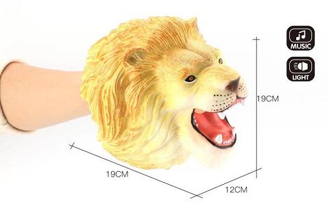 Glue out the lion puppet