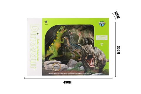 Plastic suits - Tyrannosaurus, Blue Raptor, Triceratops