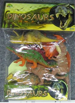 6 dinosaurs in 7 inches