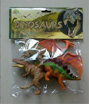Four dinosaurs in 7 inches