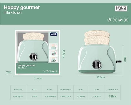 Toaster single mount - Manual function - Rotating ejection
