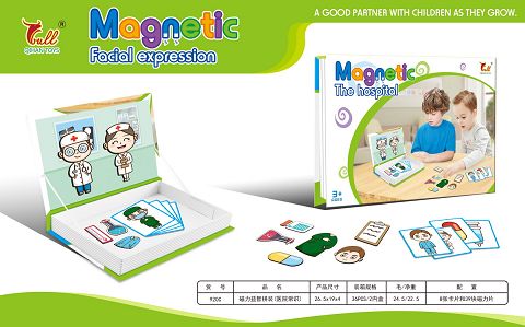 Magnetic puzzle assembly (hospital knowledge)