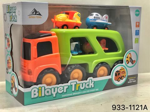 With 4 sliding cartoon aircraft lighting music inertial cartoon tow truck