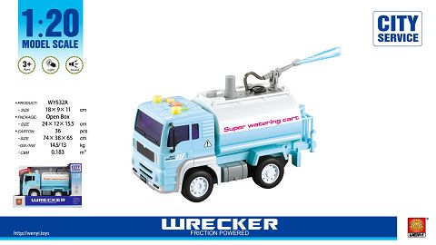 1:20 inertial road vehicle (three keys with light music, water spraying function)